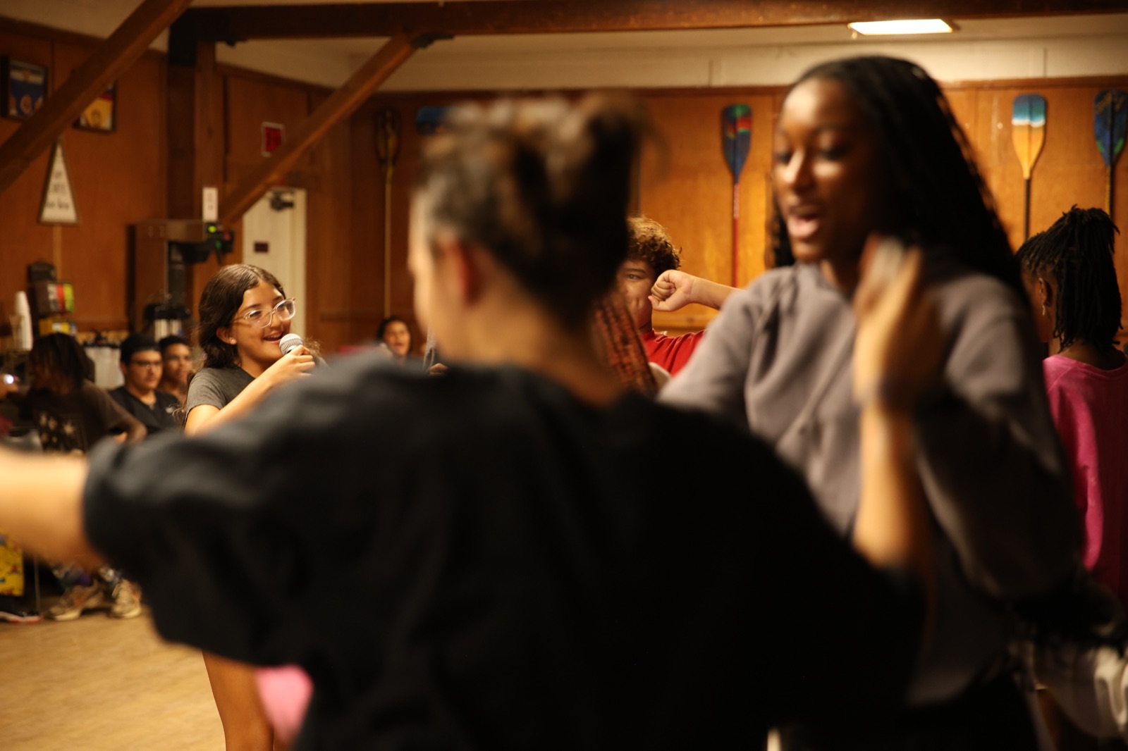 Teens in a program session, real MTS photo